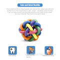 Colorful Braided Rubber Ball Bite Resistant Pet Toy
